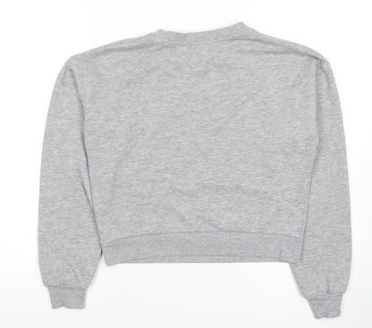 BSL Women's Grey 90s Pullover Sweatshirt, Size S