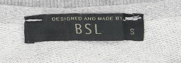 BSL Women's Grey 90s Pullover Sweatshirt, Size S