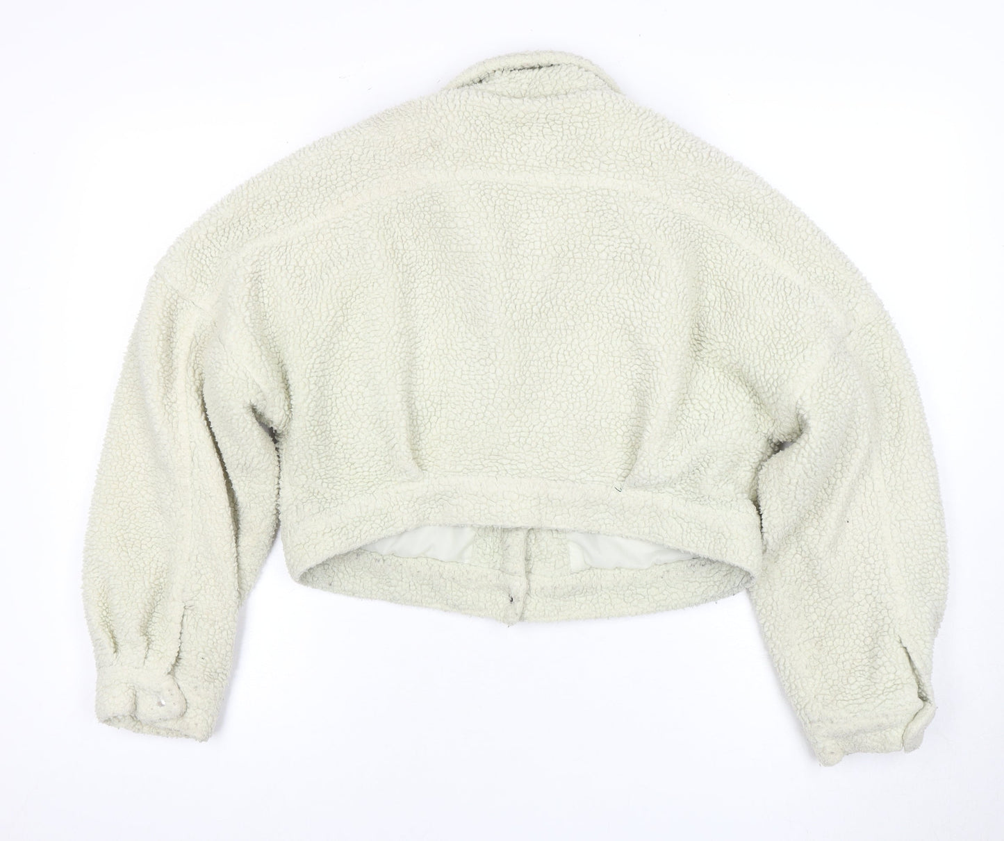 Womens UK Size 12 PRETTYLITTLETHING White Bomber Jacket