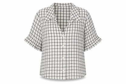 Womens UK Size M Monki White Basic Button-Up
