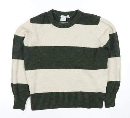 Womens UK Size L ICHI Green Pullover Jumper