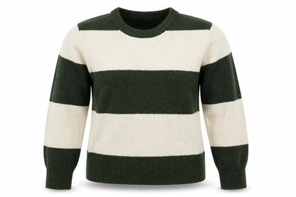 Womens UK Size L ICHI Green Pullover Jumper