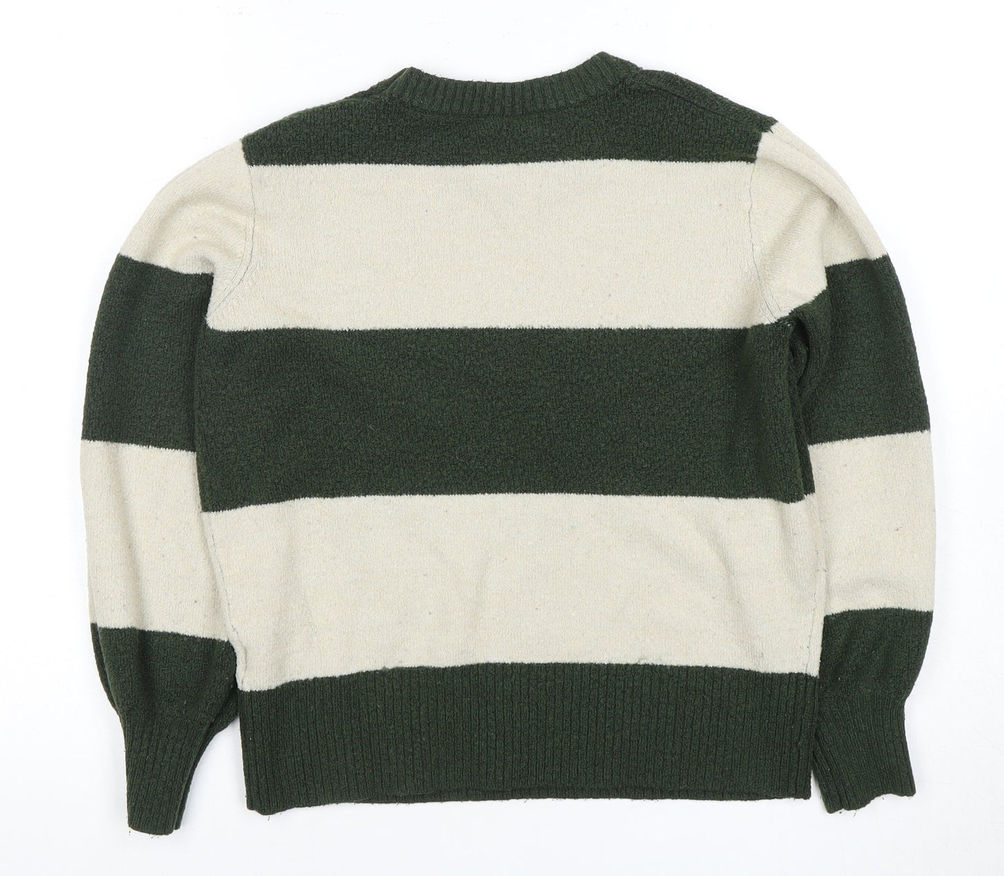 Womens UK Size L ICHI Green Pullover Jumper