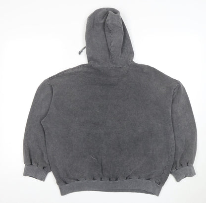 Boohoo Women's Grey Pullover Hoodie Size 8