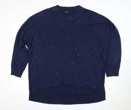Womens UK Size 14 NEXT Blue Pullover Jumper