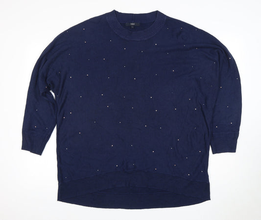 Womens UK Size 14 NEXT Blue Pullover Jumper