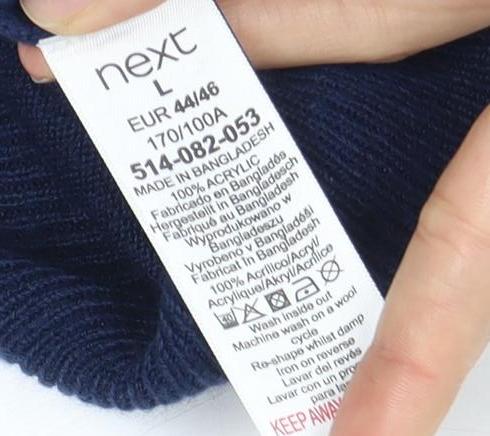 Womens UK Size 14 NEXT Blue Pullover Jumper