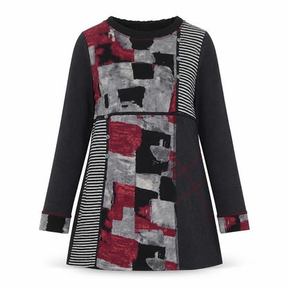 S'QuiseS Women's Multicoloured Geometric Shift Dress
