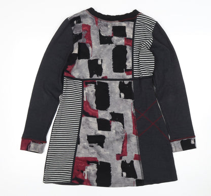 S'QuiseS Women's Multicoloured Geometric Shift Dress