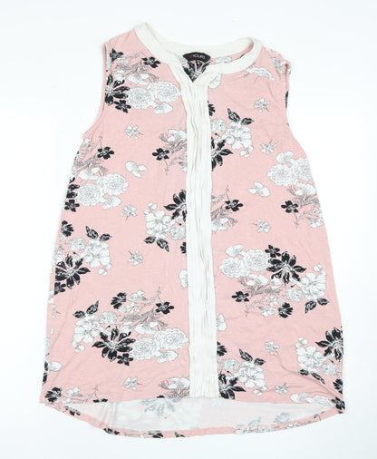 Yours Women Pink Floral Shift Dress Size 18