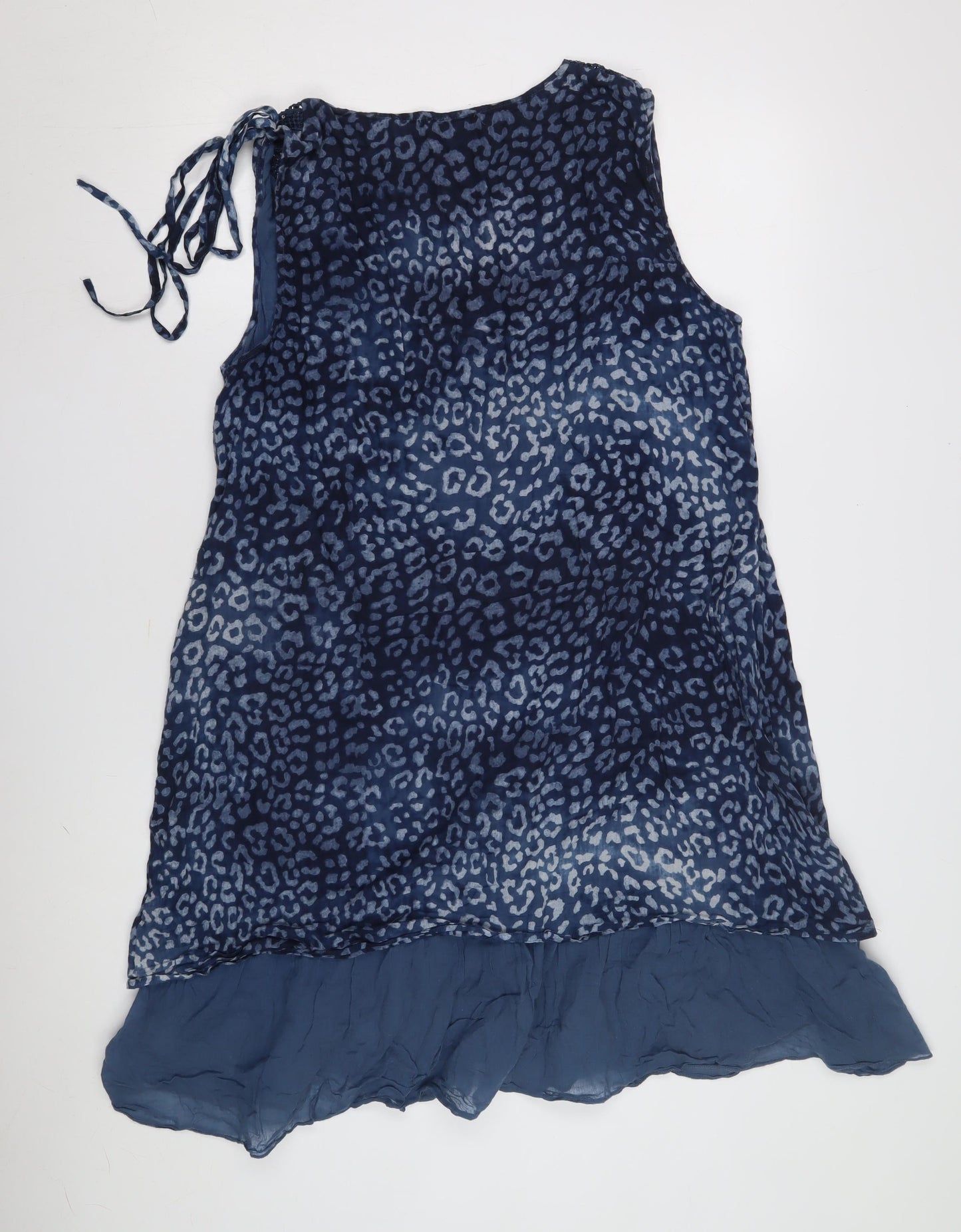 Klass Women's Blue Animal Print Shift Dress Size 16