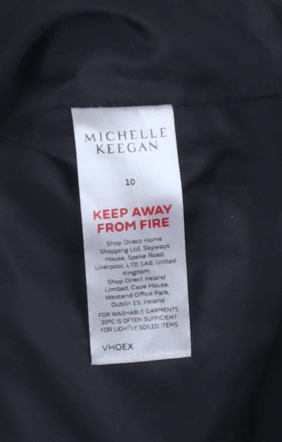 Michelle Keegan Women's Ivory Full Zip Hoodie, Size 10