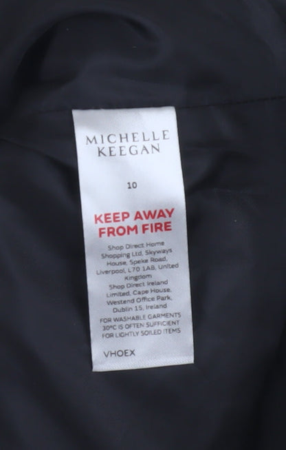Michelle Keegan Women's Ivory Full Zip Hoodie, Size 10