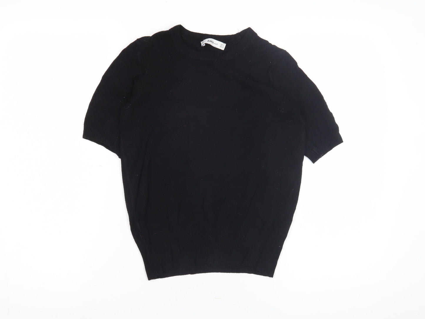 Womens UK Size 8 Zara Black Pullover Jumper