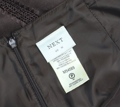 Next Women's Brown Pencil Skirt, Size 14