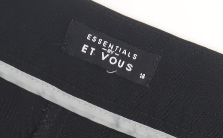 Womens UK Size 14 Et Vous   Black Trousers