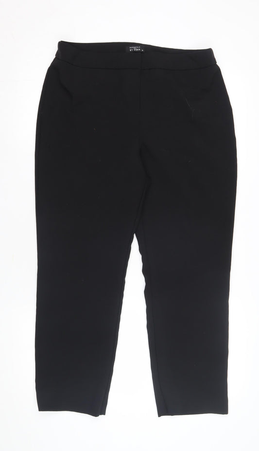 ET VOUS Women's Black Trousers Size 14