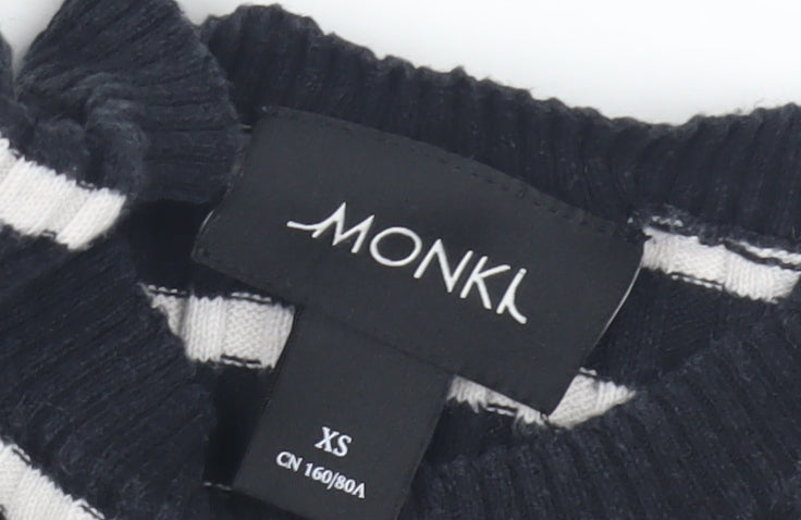 Womens UK Size XS Monki Black Pullover Jumper