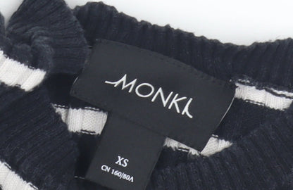 Womens UK Size XS Monki Black Pullover Jumper