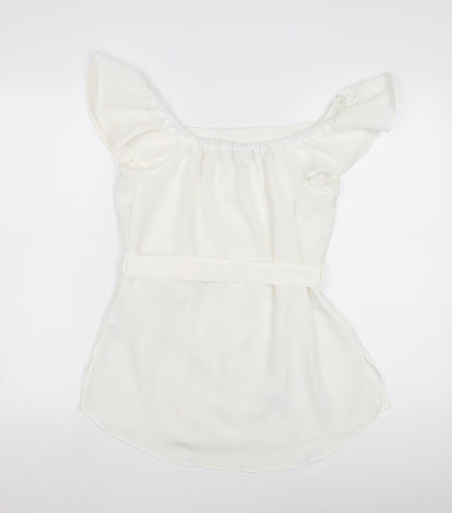 River Island Women's White Off the Shoulder Blouse