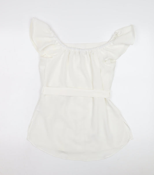 River Island Women's White Off the Shoulder Blouse