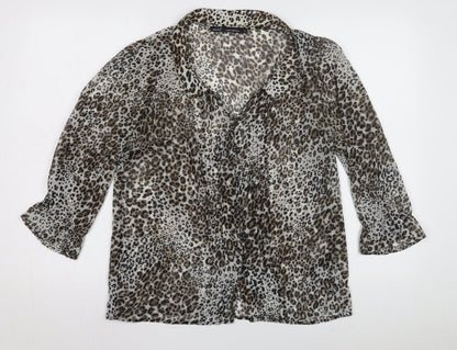 Womens UK Size 8 NEXT Multicoloured Basic Blouse