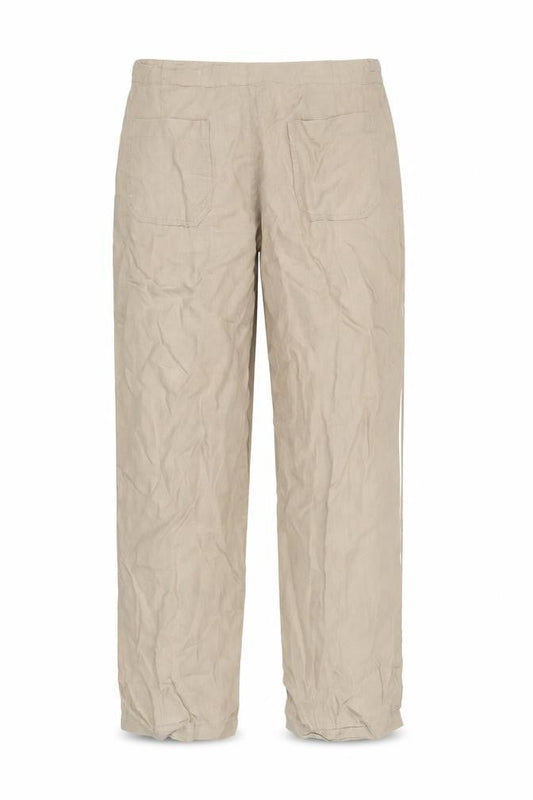 Front view of Denver Beige Straight Trousers, size 36, unisex adults