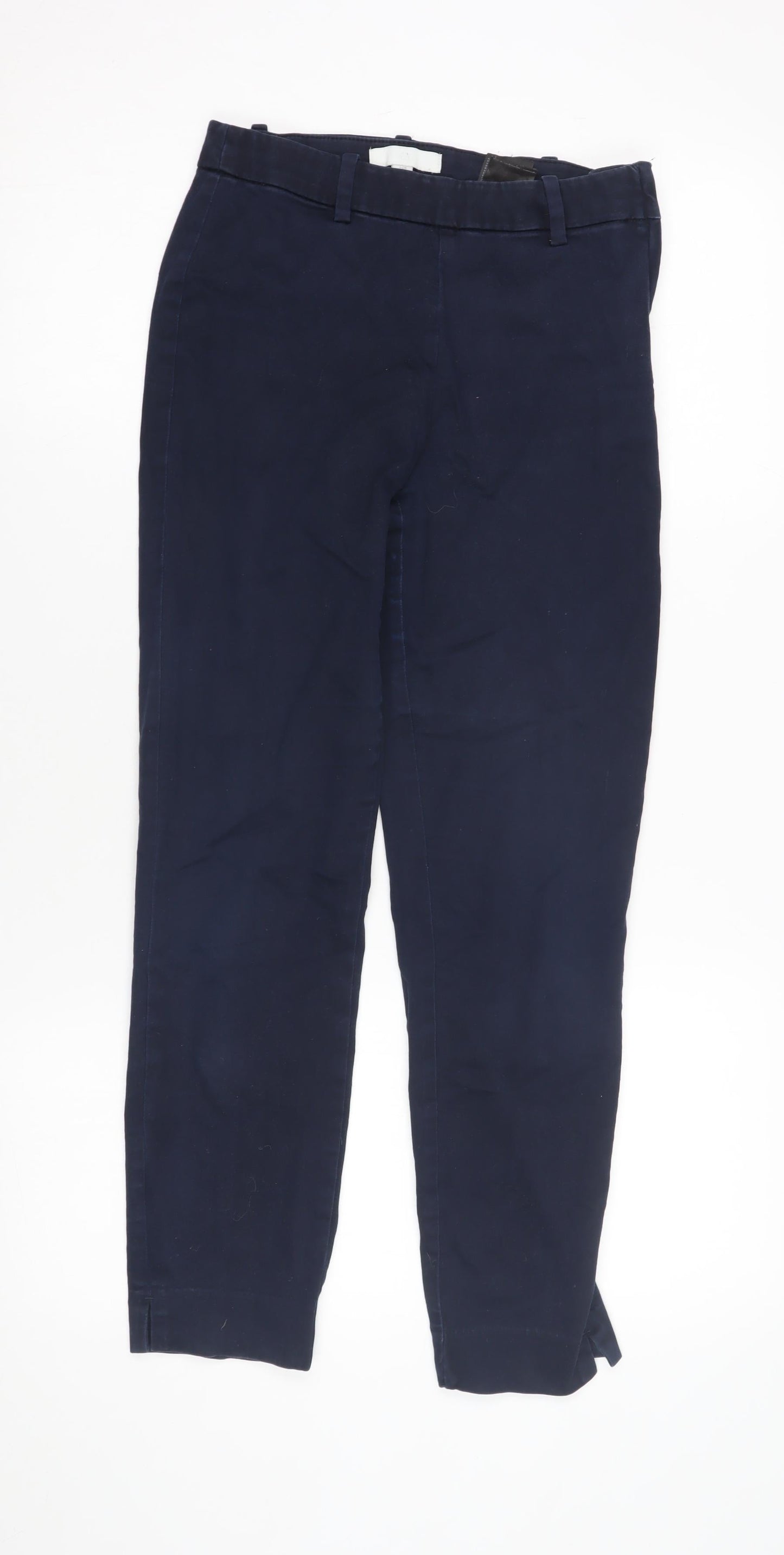 Womens UK Size 8 H&M Regular Fit Chino Blue Trousers