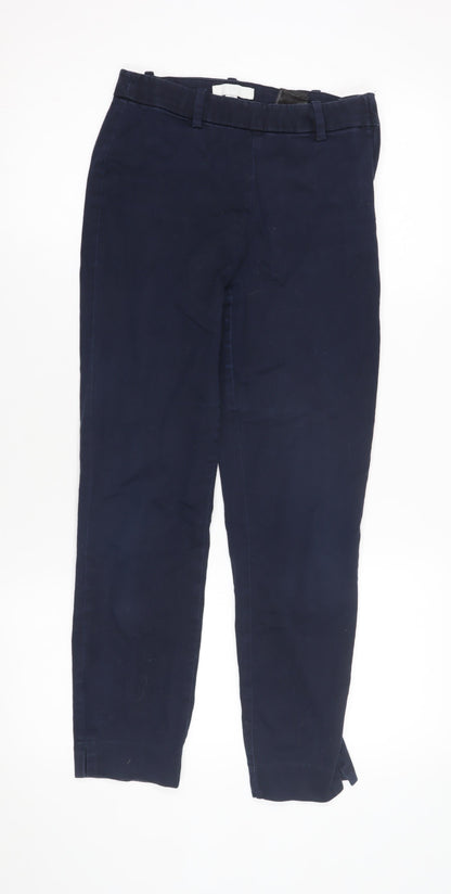 Womens UK Size 8 H&M Regular Fit Chino Blue Trousers