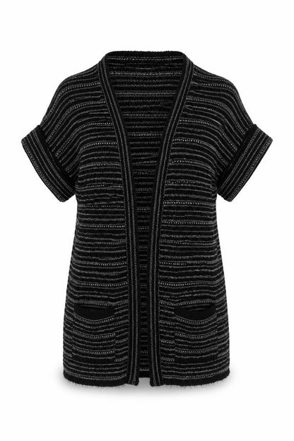 Womens UK Size 10 Bay Black Cardigan Jumper