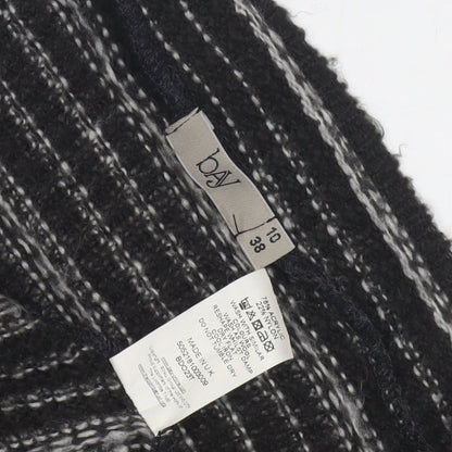 Bay Women's Black Striped Open Cardigan Size 10
