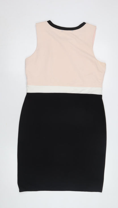 Select Women's Black Bodycon Dress Size 16 Sleeveless