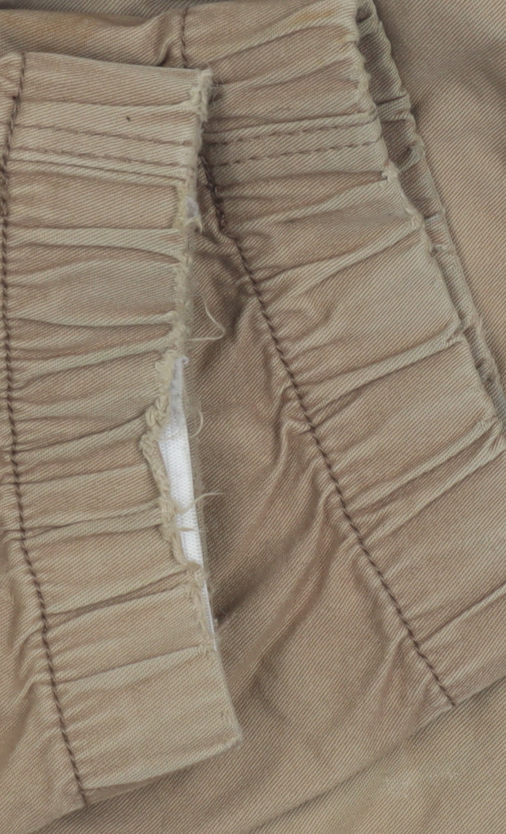 H&M Men's Beige Joggers S Regular Fit Tapered