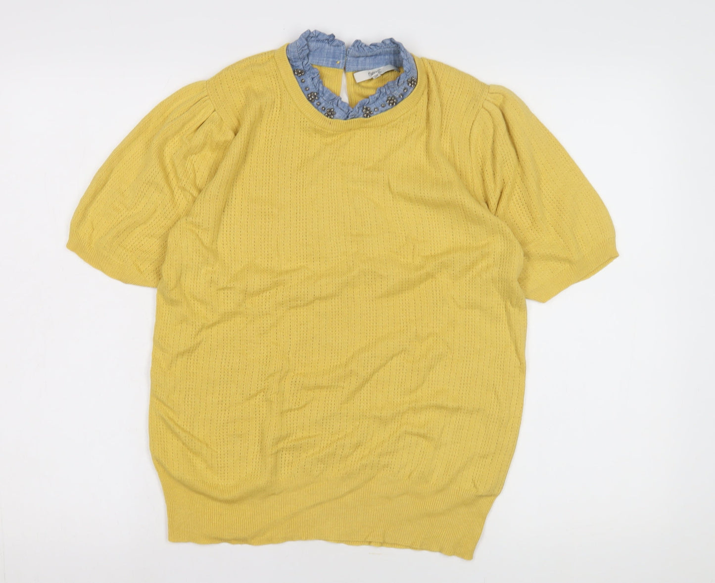 Womens UK Size 12 NEXT Yellow Pullover Jumper