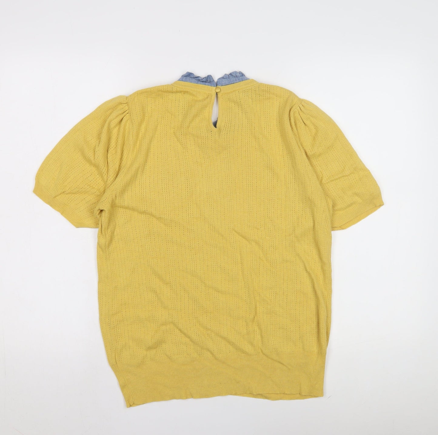 Womens UK Size 12 NEXT Yellow Pullover Jumper