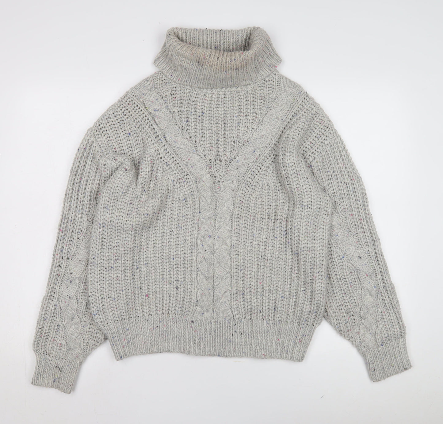 Womens UK Size M Marks and Spencer Grey Pullover Jumper