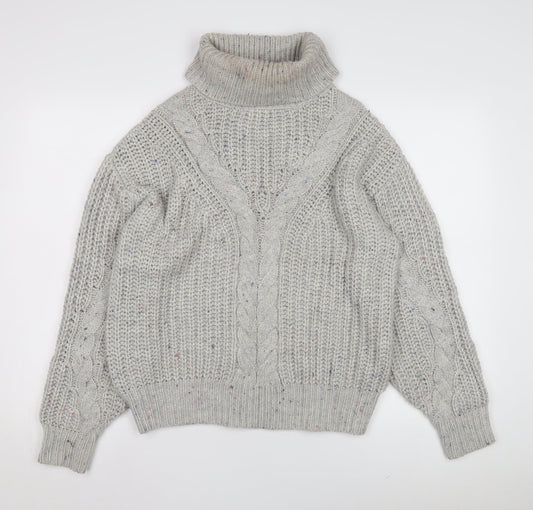 Womens UK Size M Marks and Spencer Grey Pullover Jumper