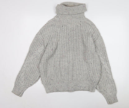 Womens UK Size M Marks and Spencer Grey Pullover Jumper