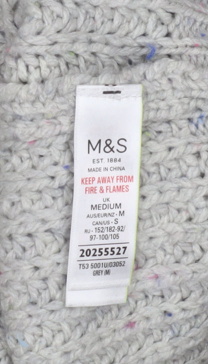 Womens UK Size M Marks and Spencer Grey Pullover Jumper