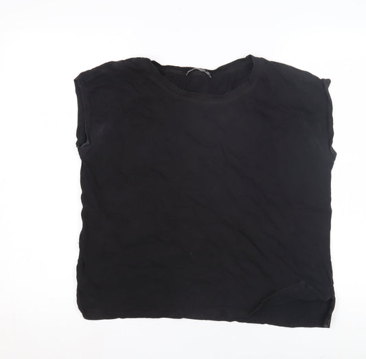 Womens UK Size 14 Mango Black Basic