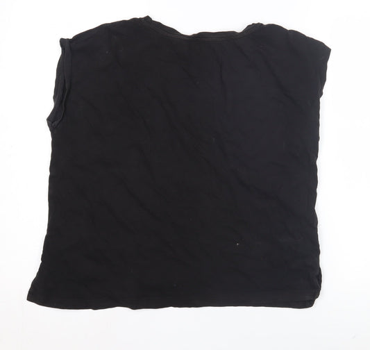 Womens UK Size 14 Mango Black Basic