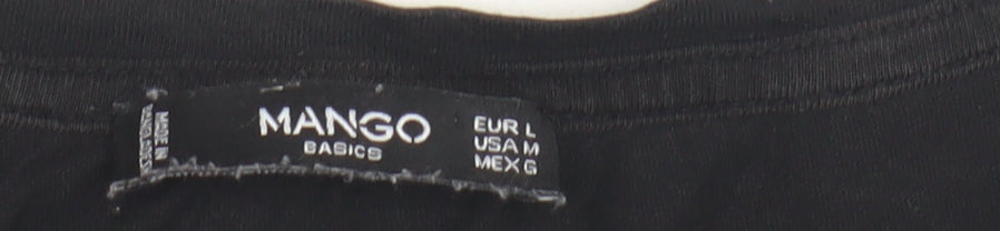 Womens UK Size 14 Mango Black Basic