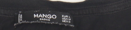 Womens UK Size 14 Mango Black Basic