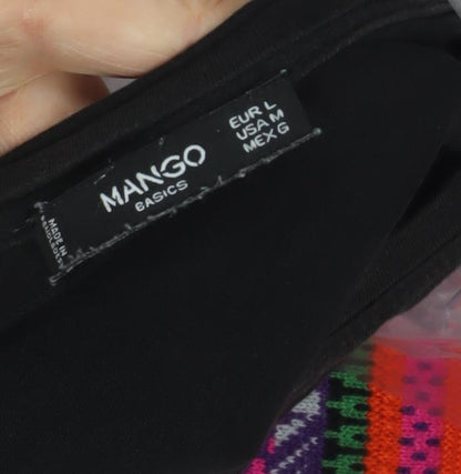 Womens UK Size 14 Mango Black Basic