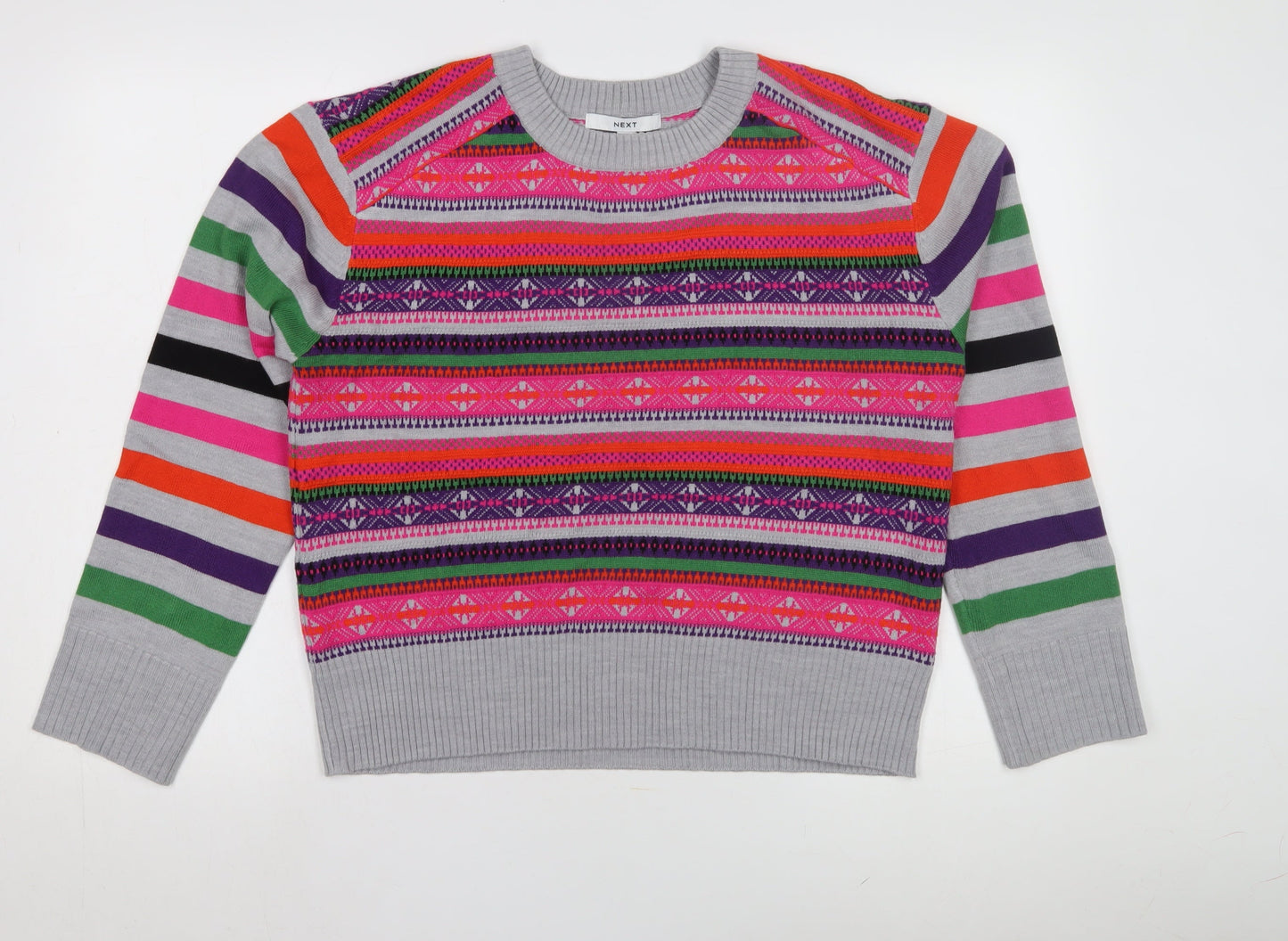 Womens UK Size M NEXT Multicoloured Pullover Jumper