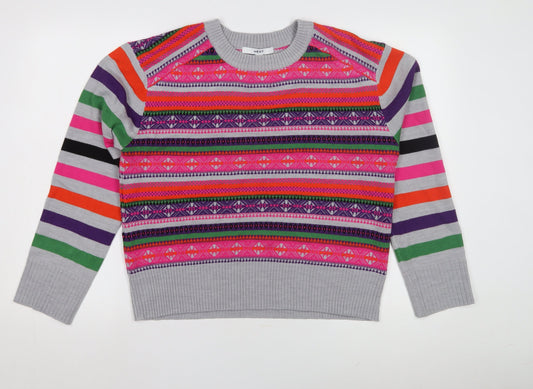 Womens UK Size M NEXT Multicoloured Pullover Jumper