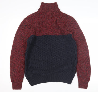 Next Men's M Red High Neck Pullover Jumper