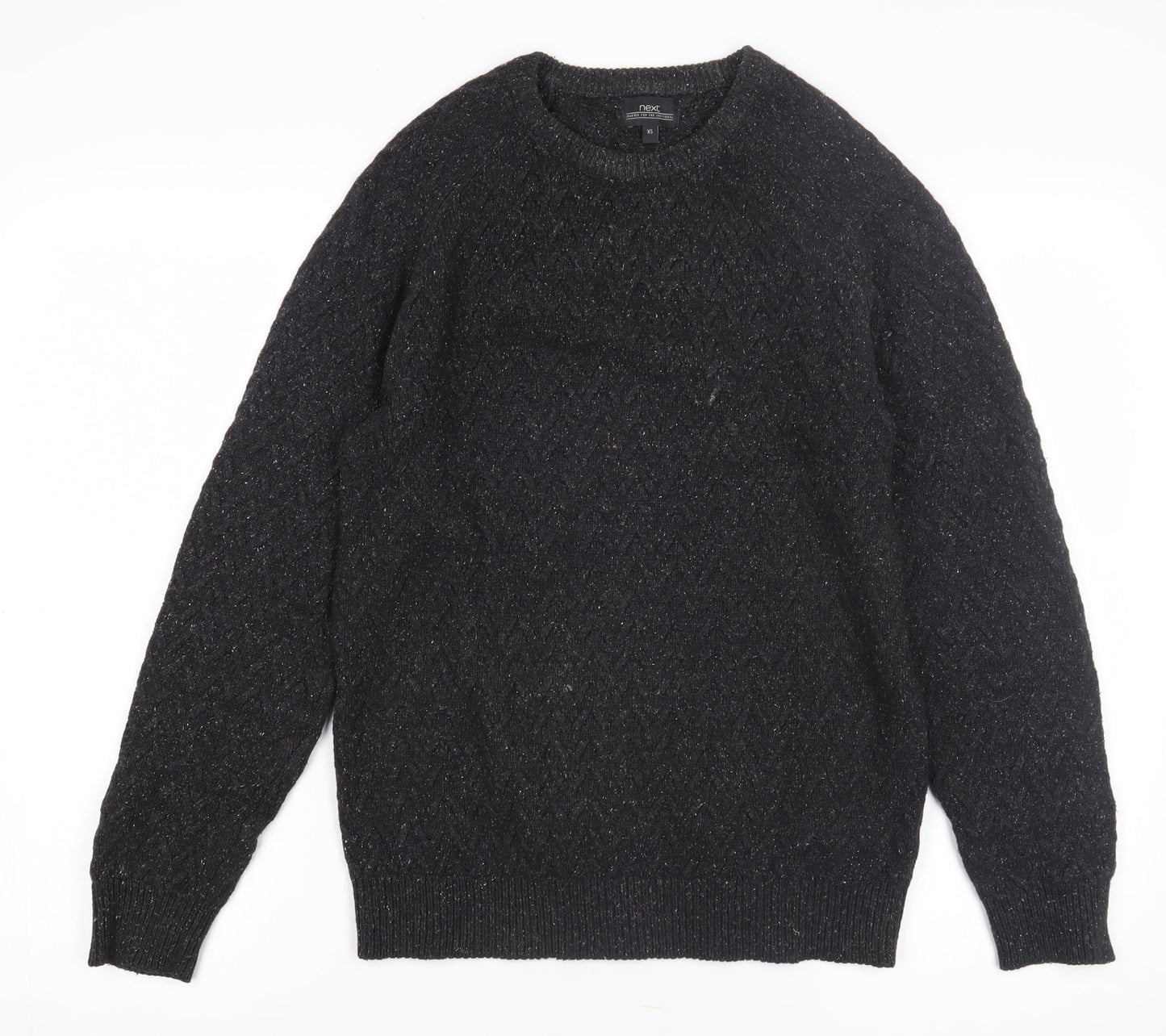 Next Men's Black Cable-Knit Jumper XS