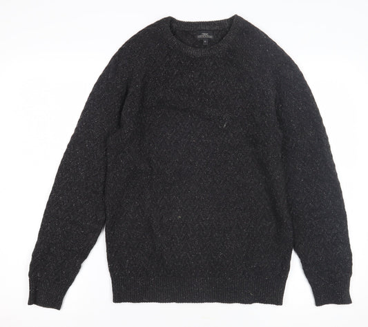 Next Men's Black Cable-Knit Jumper XS