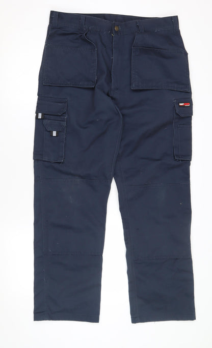 Mens UK Size 34 TuffStuff  Cargo Blue Trousers
